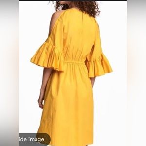 H&M Yellow Cotton Dress with Pockets